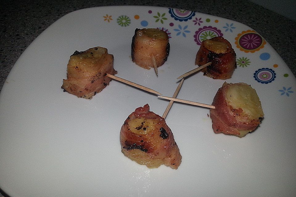 Bacon wrapped Bananas