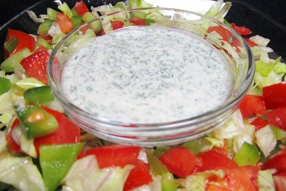 Joghurt-Ahornsirup-Dressing