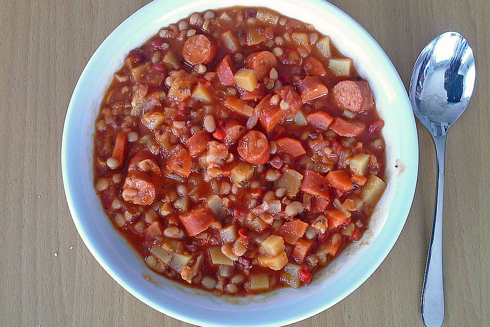 Serbische Bohnensuppe