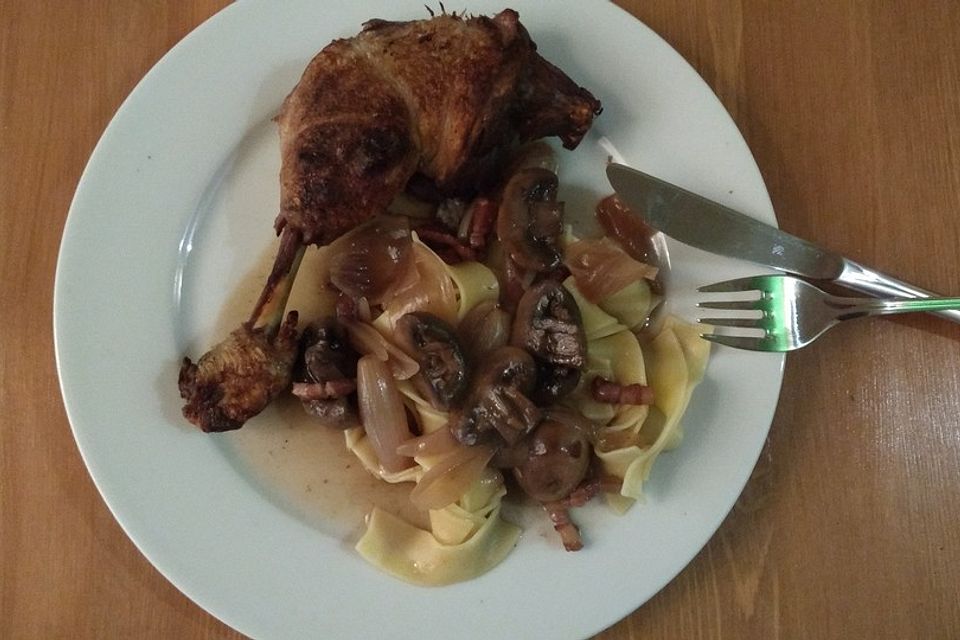 Entenkeulen à la bourguignonne