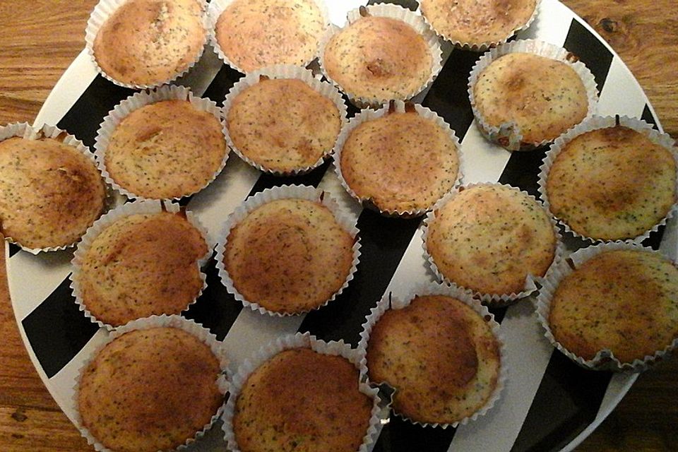 Limetten-Mohn Muffins