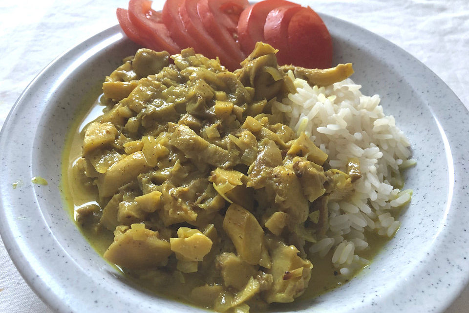 Austernpilz-Curry