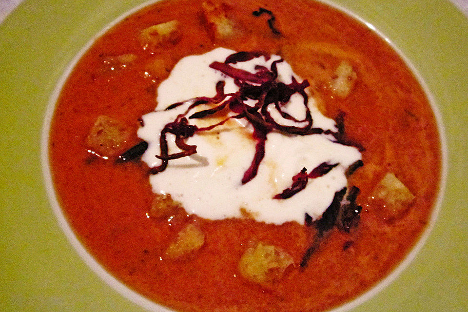 Rote Zwiebelsuppe