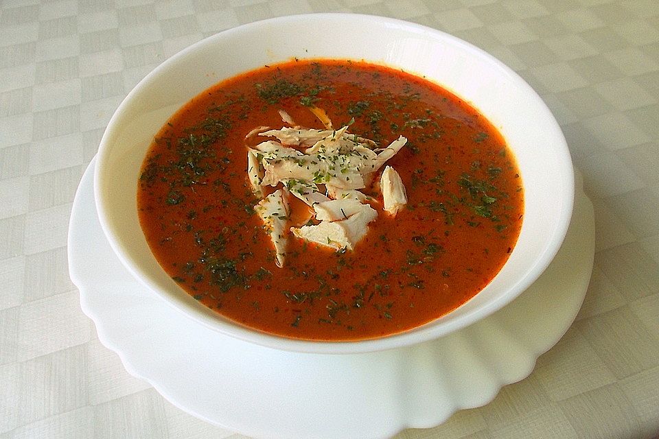 Rote Zwiebelsuppe