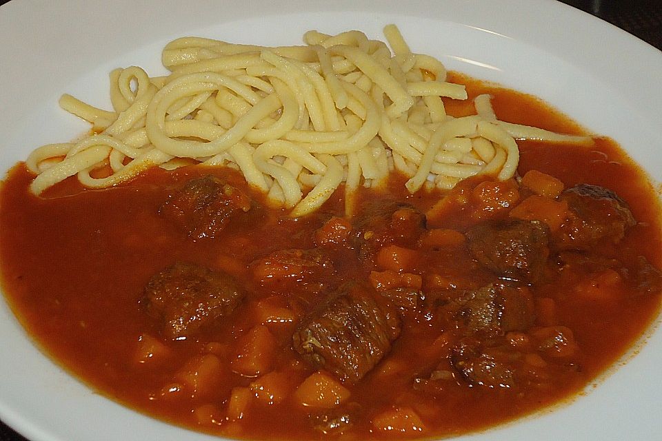 Rinderragout mit Kürbis