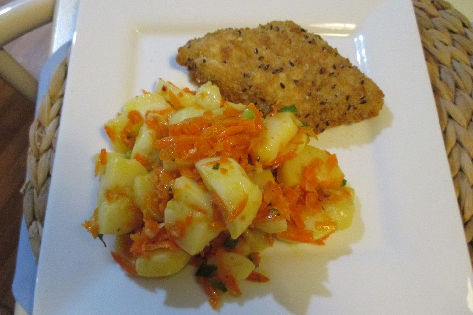 Kartoffelsalat mit Möhren