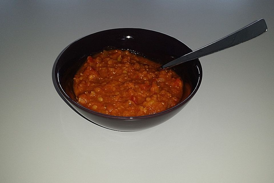 Vegetarisches Paprika-Linsen-Ragout