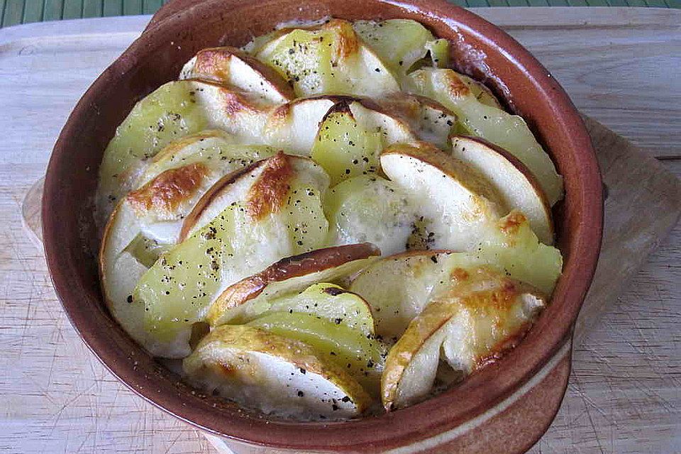 Kartoffel-Apfel-Gratin