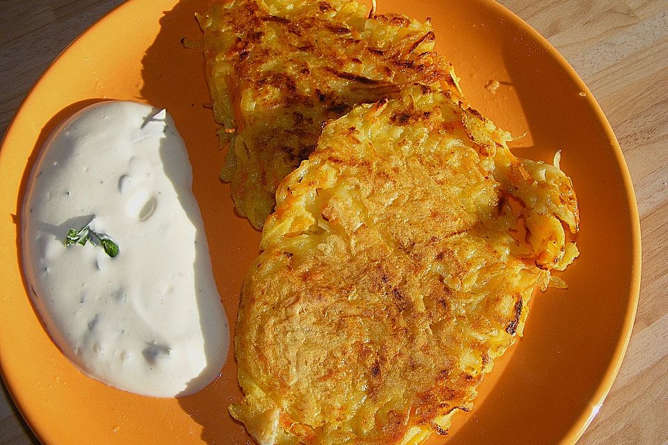 Gemüserösti mit Quarkdip