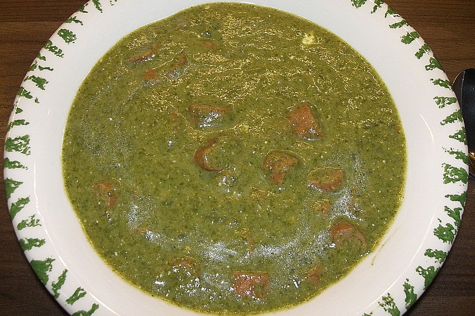 Bohnensuppe mit Spinat