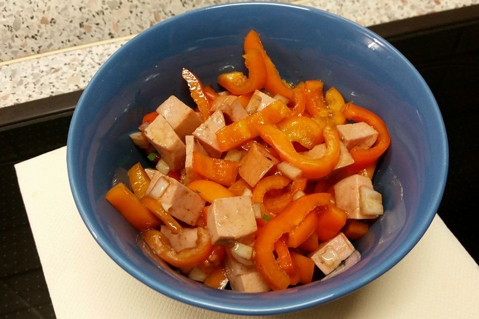 Paprika - Wurst - Salat