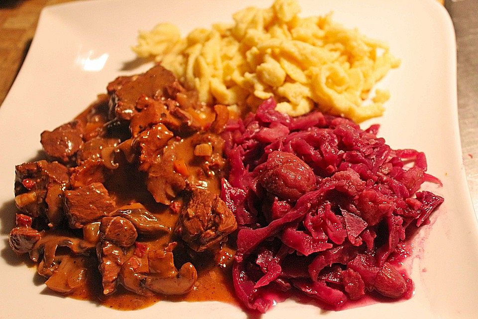 Blaukraut mit Maroni