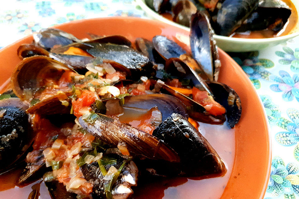 Mejillones a la marinera