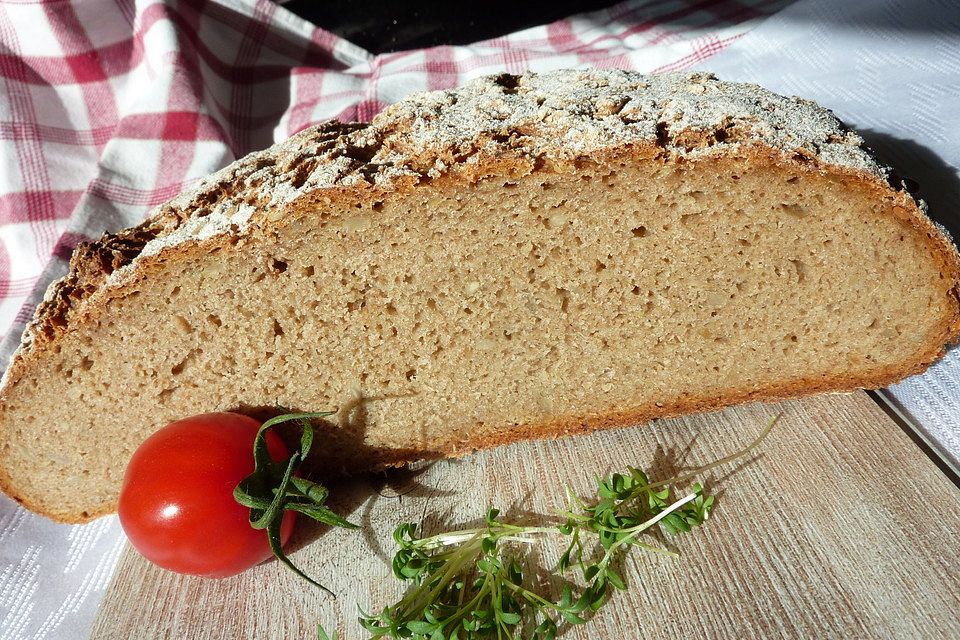 Vollkornbrot mit Sauerteig