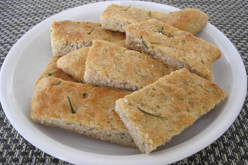 Focaccia mit Rosmarin