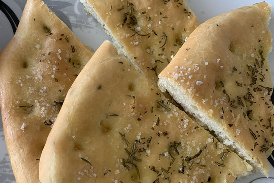 Focaccia mit Rosmarin