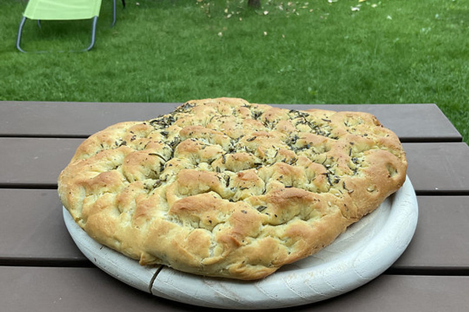 Focaccia mit Rosmarin