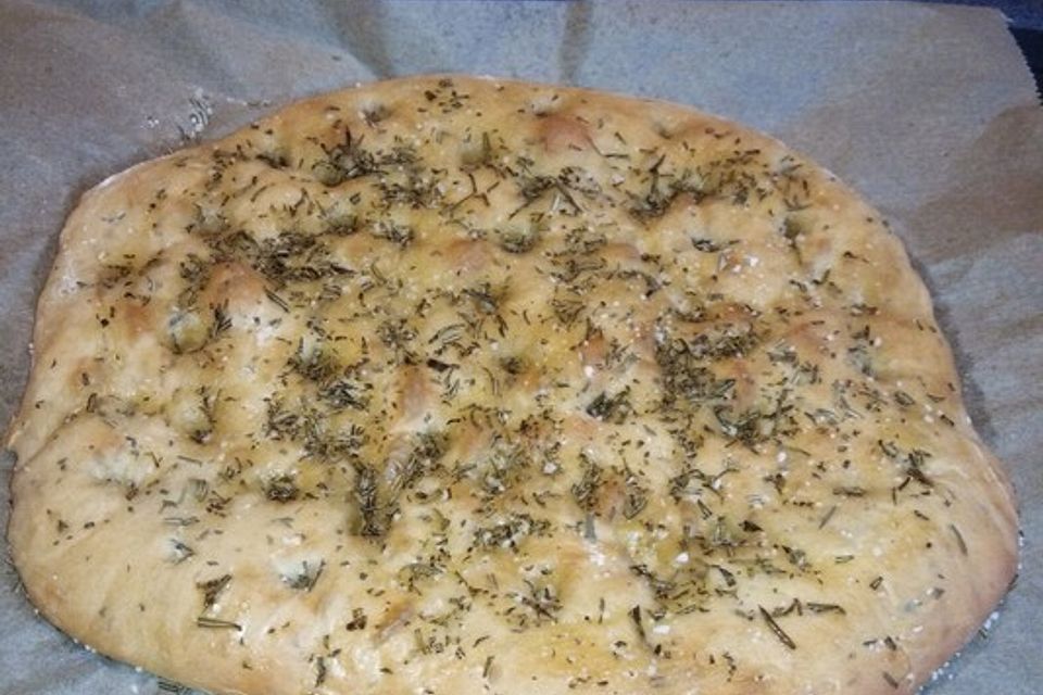 Focaccia mit Rosmarin