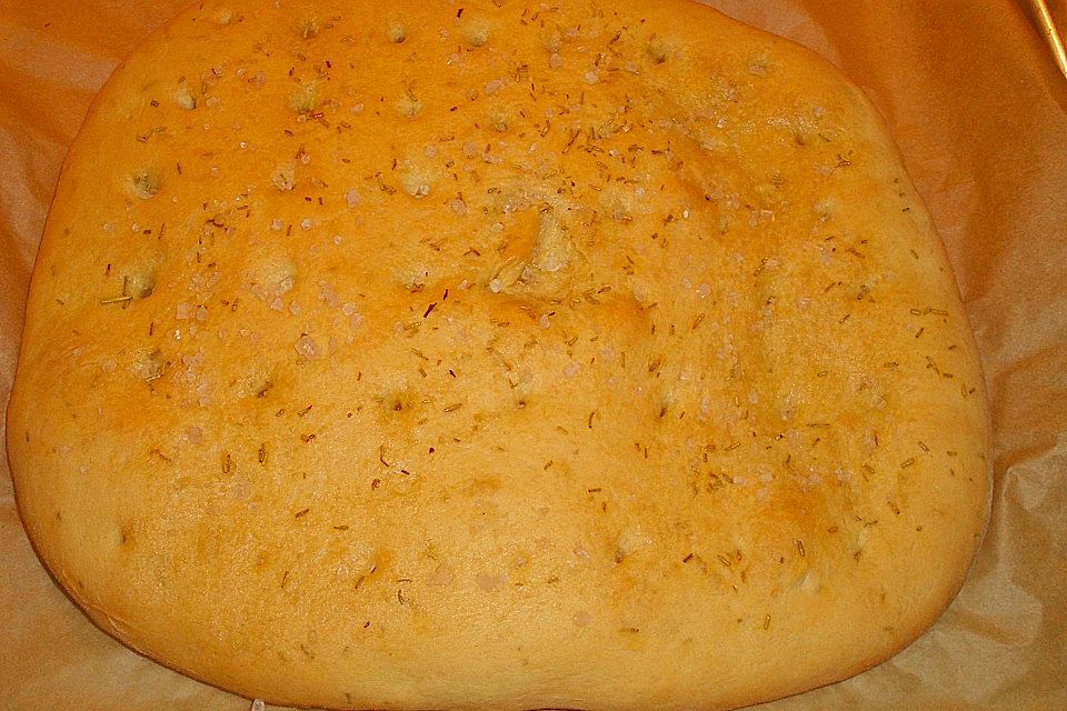 Focaccia mit Rosmarin