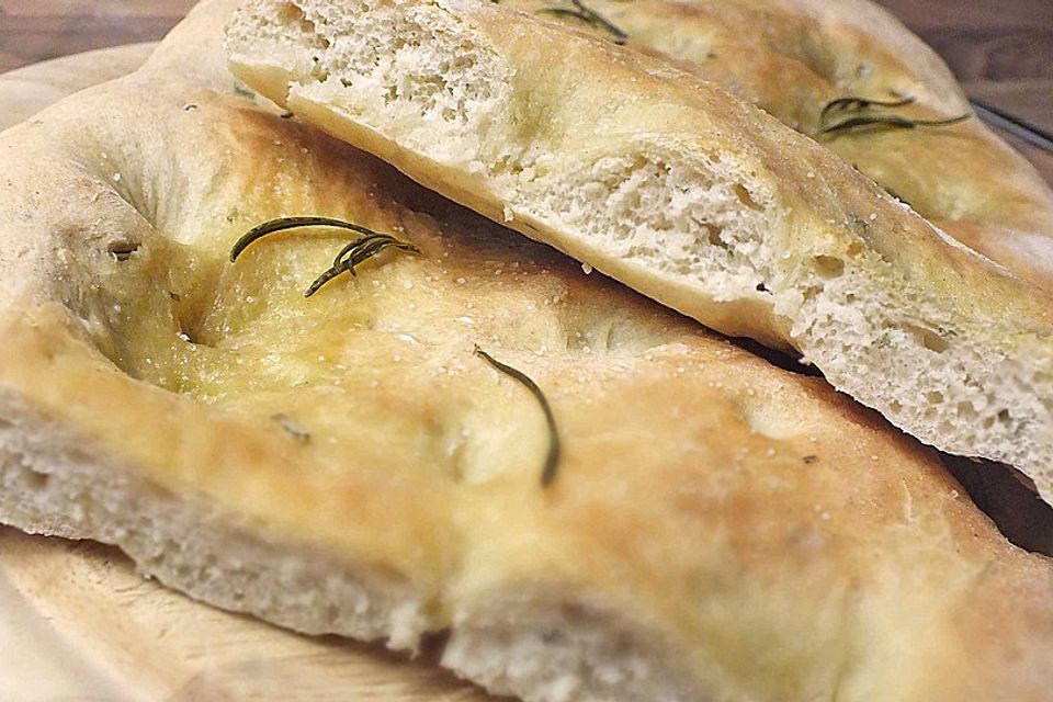 Focaccia mit Rosmarin