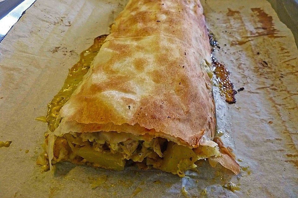 Kürbisstrudel mit Pute