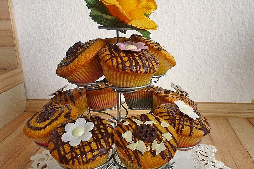 Muffins mit Nutellafüllung