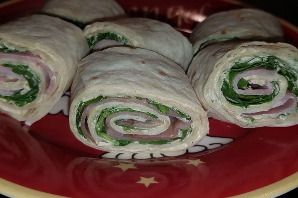 Rucola-Schinken-Wraps