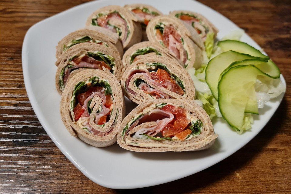 Rucola-Schinken-Wraps