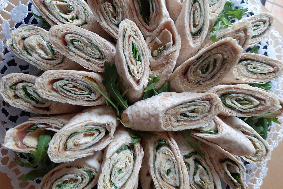 Rucola-Schinken-Wraps