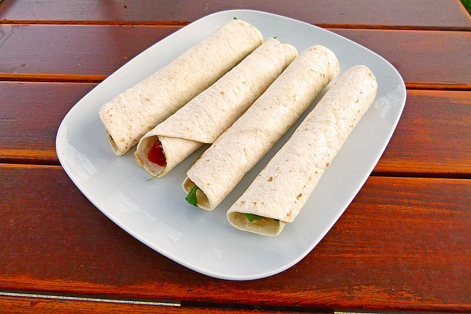 Rucola-Schinken-Wraps