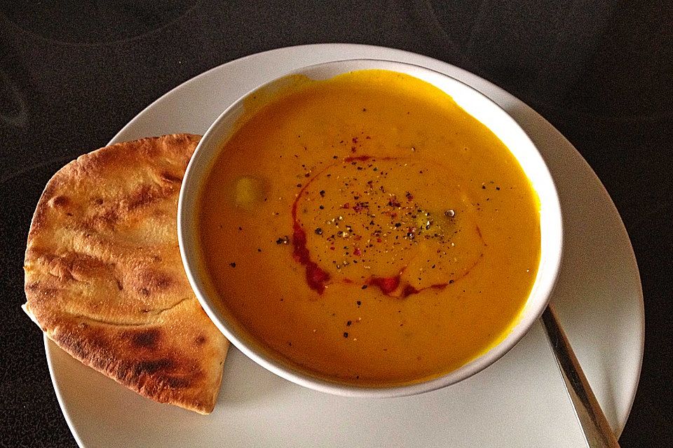 Kürbissuppe mit Kokos