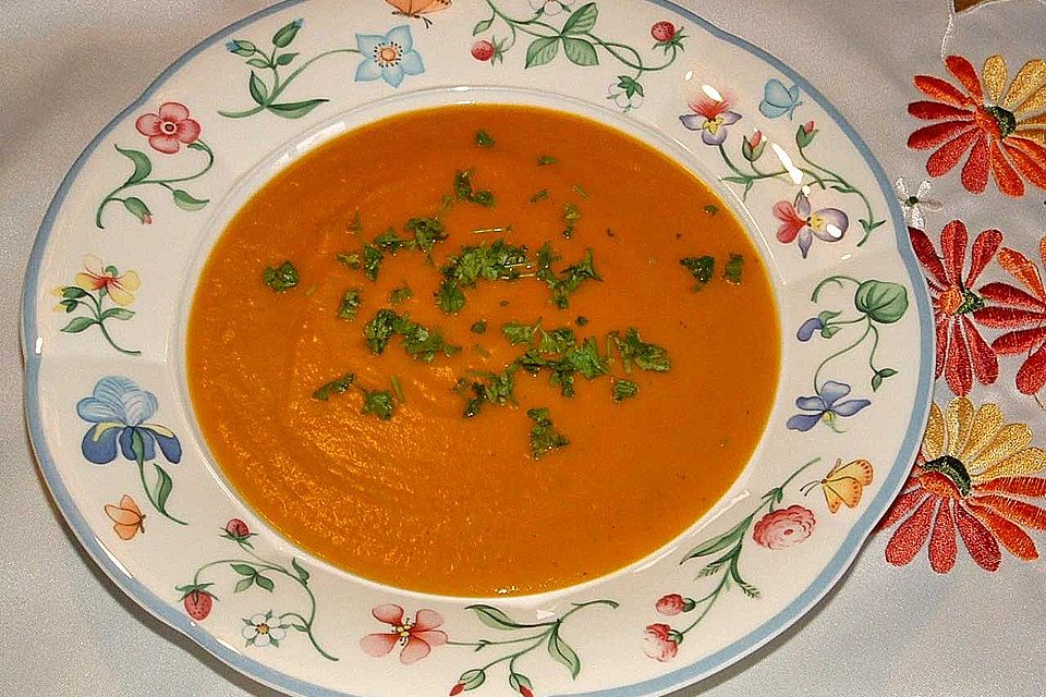 Kürbissuppe mit Kokos