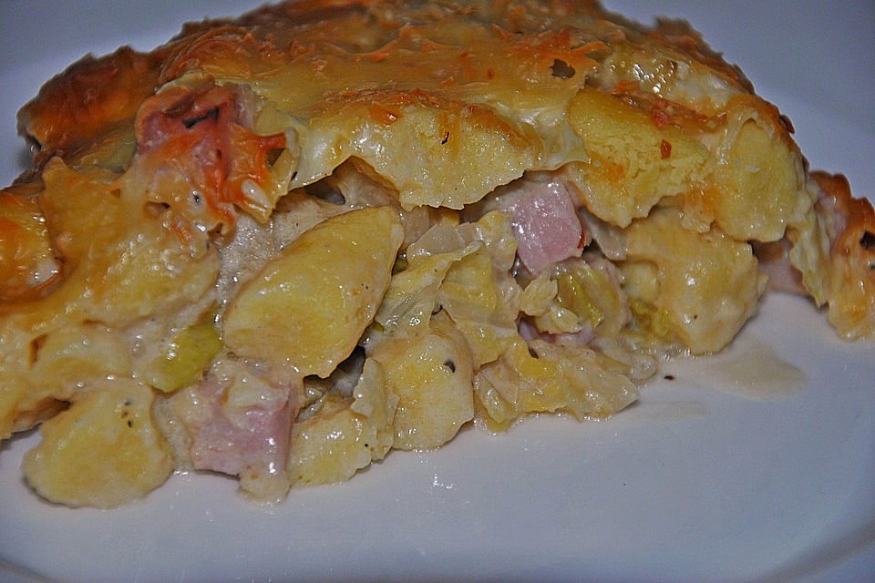 Schupfnudel-Wirsing-Gratin