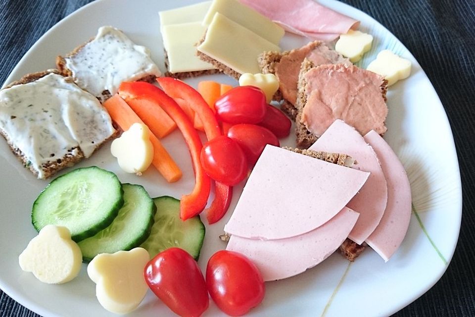 Buntes Abendbrot für Kinder