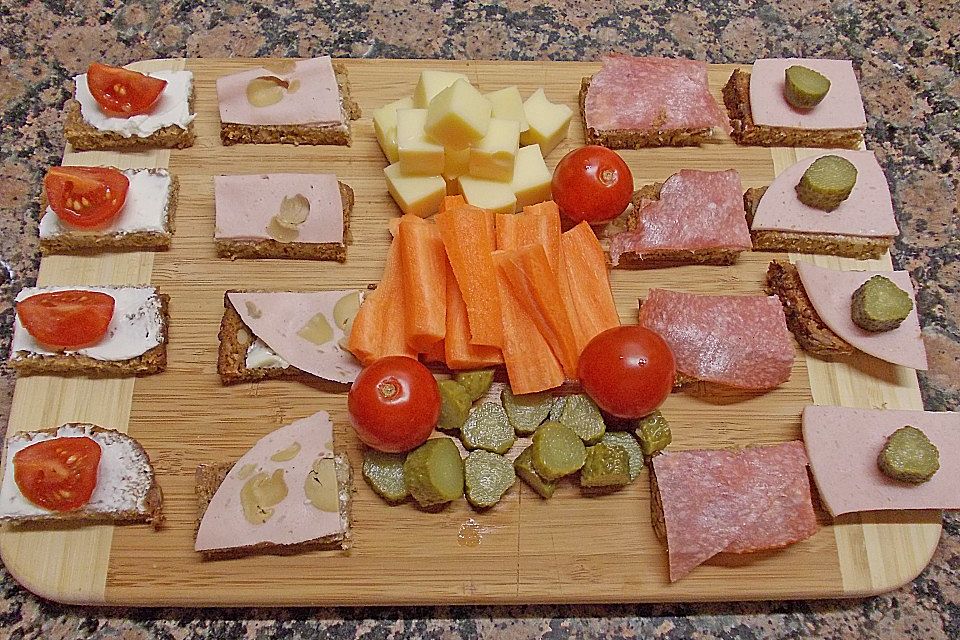 Buntes Abendbrot für Kinder