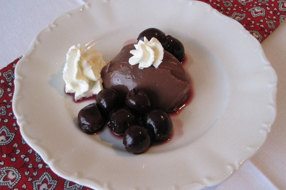 Schoko-Kirsch-Pudding