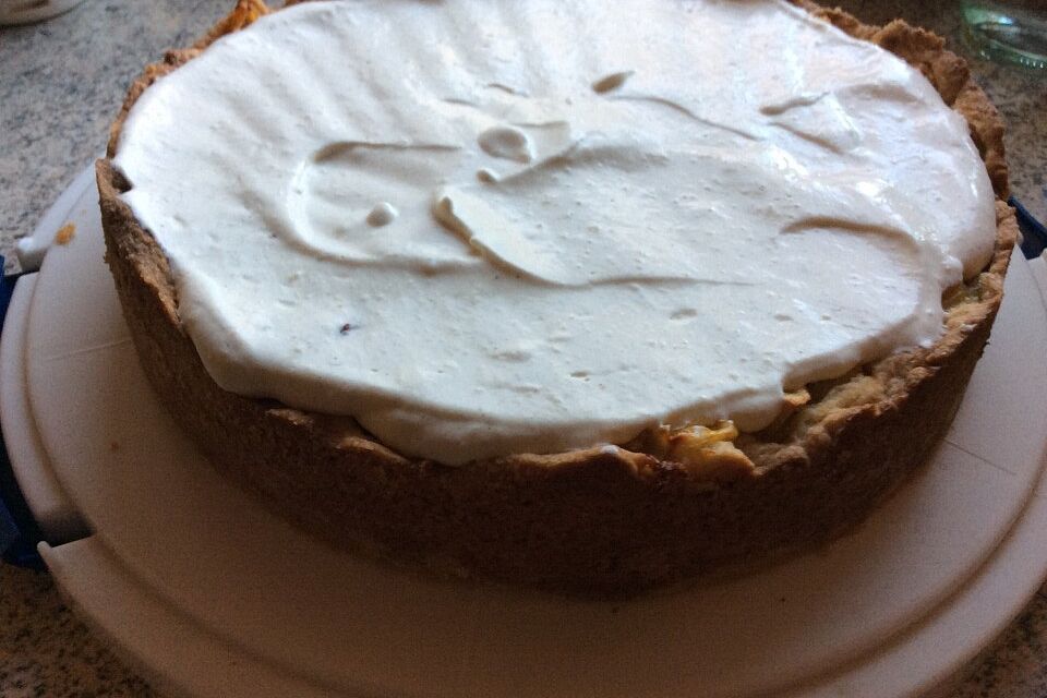 Apfelkuchen mit Schmandsahne