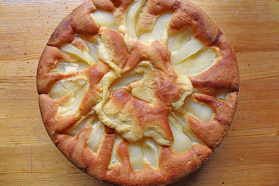 Einfacher versunkener Apfelkuchen