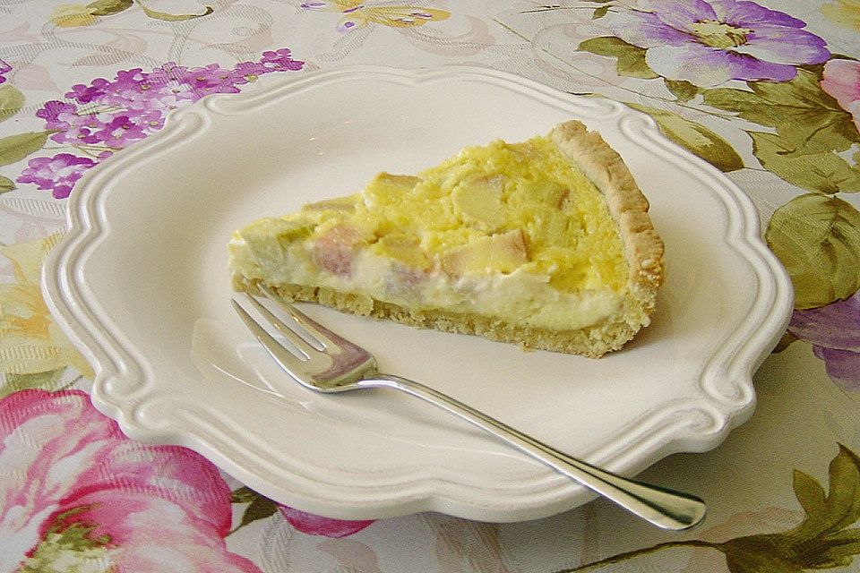 Ricotta-Rhabarbertarte