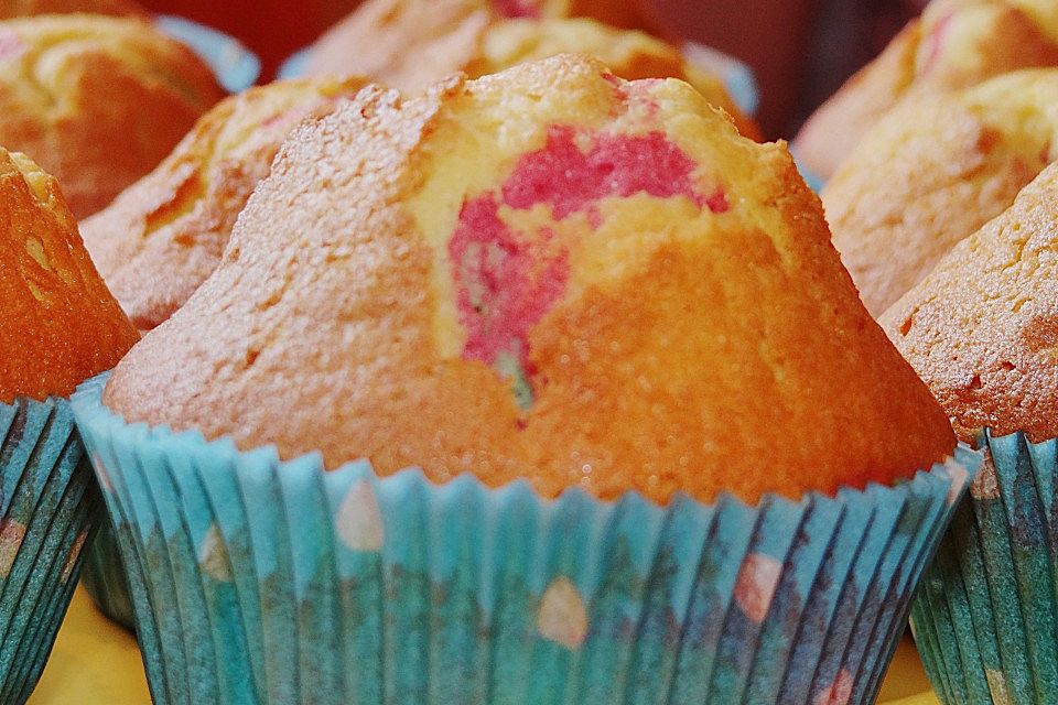 Regenbogen-Muffins