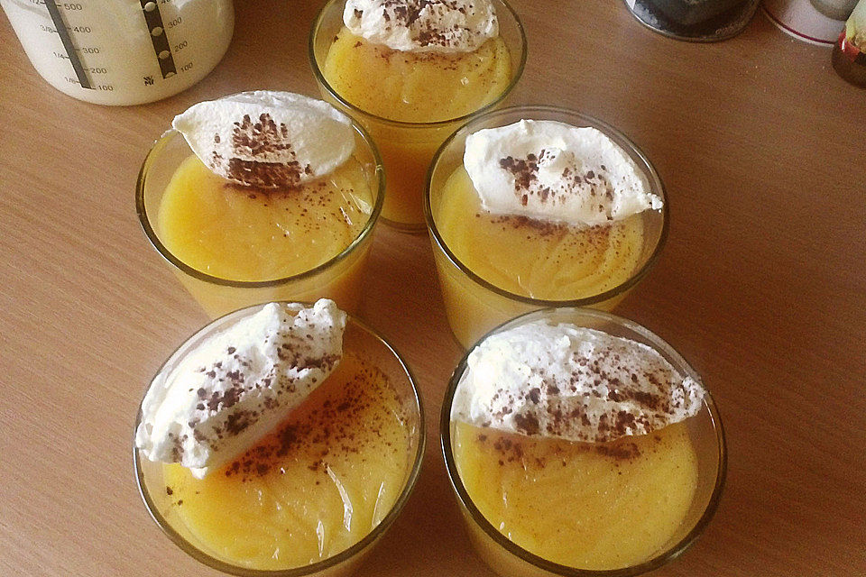 Orangenpudding