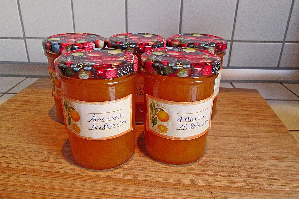 Ananas-Nektarinen Marmelade