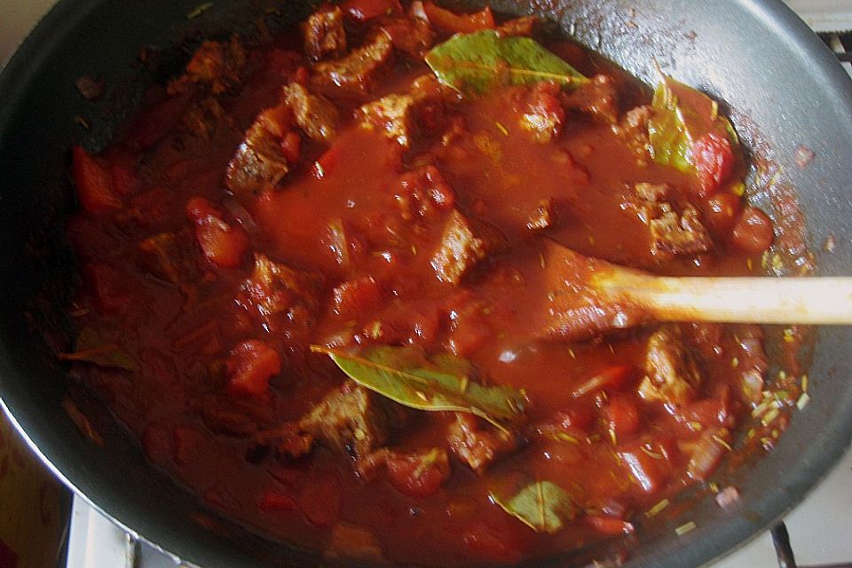 Seitan in Rotweinsauce