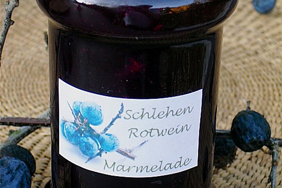 Schlehen-Rotwein Marmelade