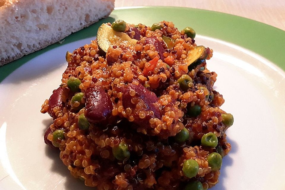 Vegetarische Quinoa-Paella