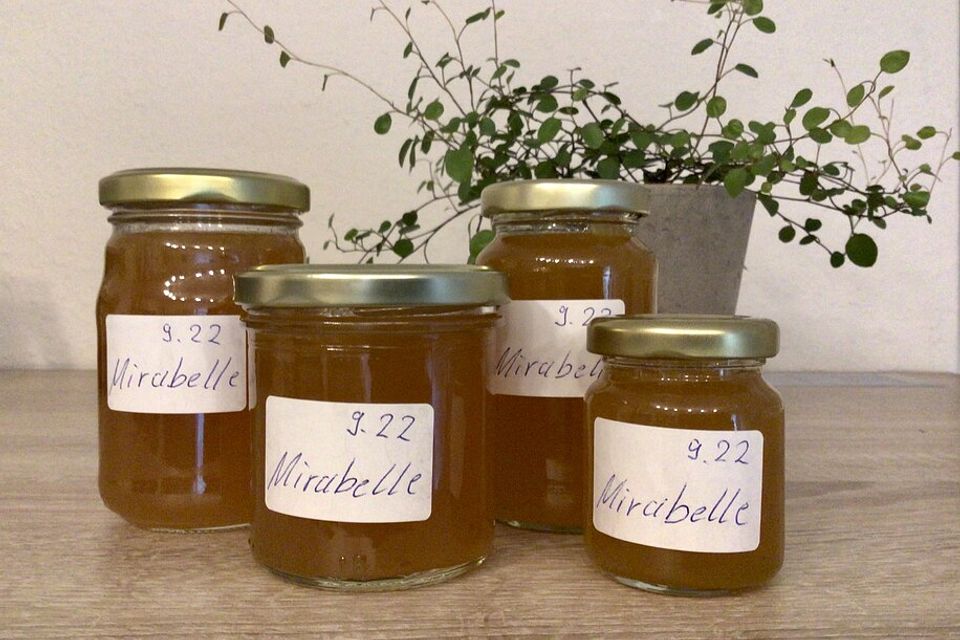 Mirabellenmarmelade für Faule