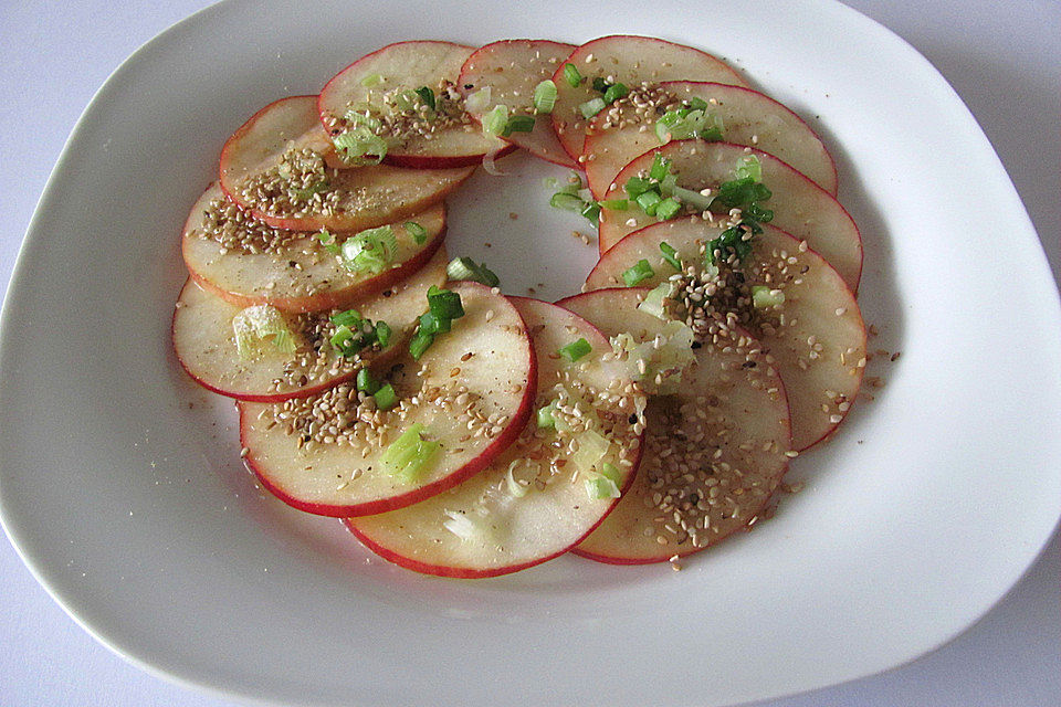 Apfel-Carpaccio