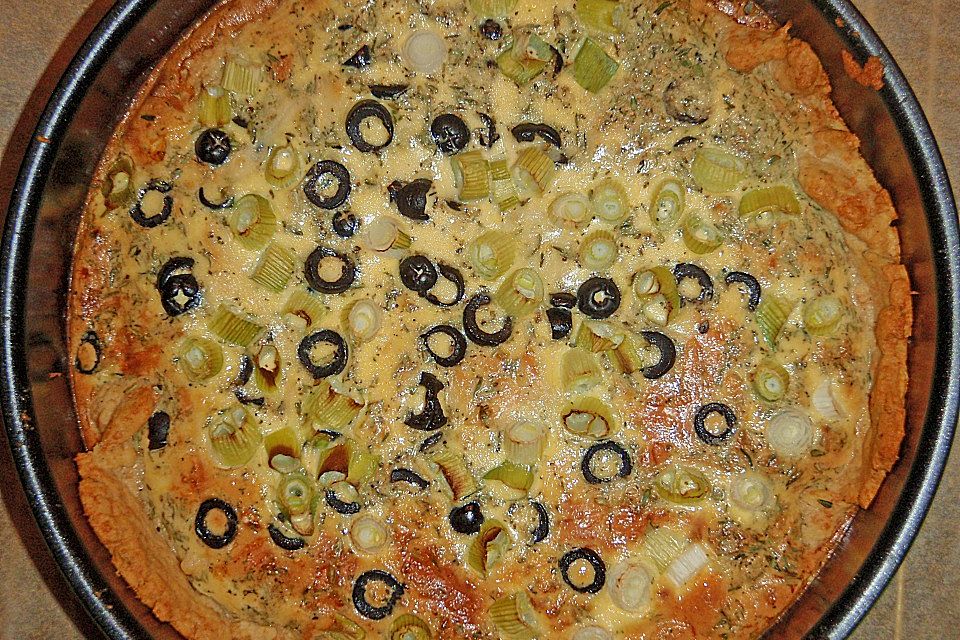 Parmesan-Oliven-Tarte