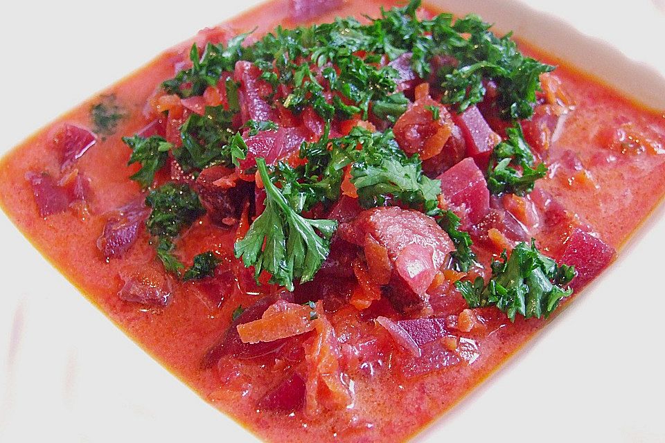 Rote Bete-Suppe