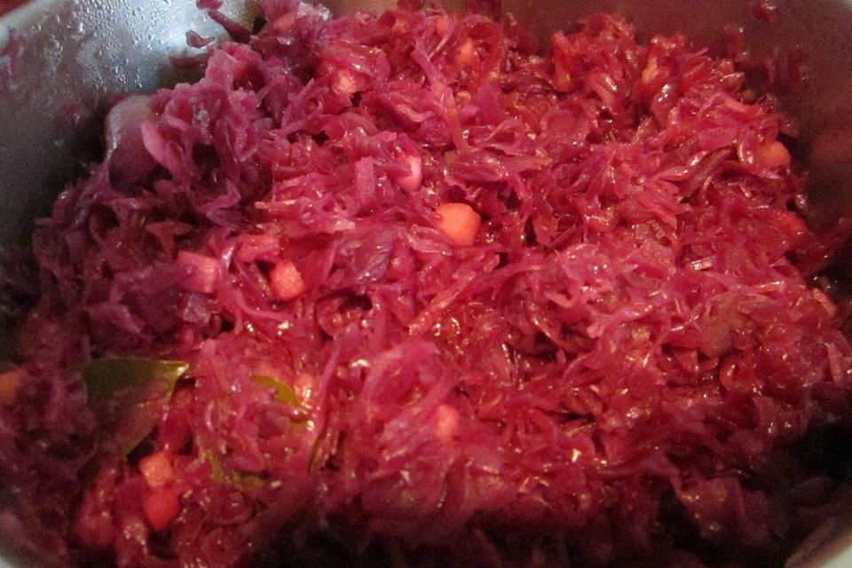 Apfelrotkohl